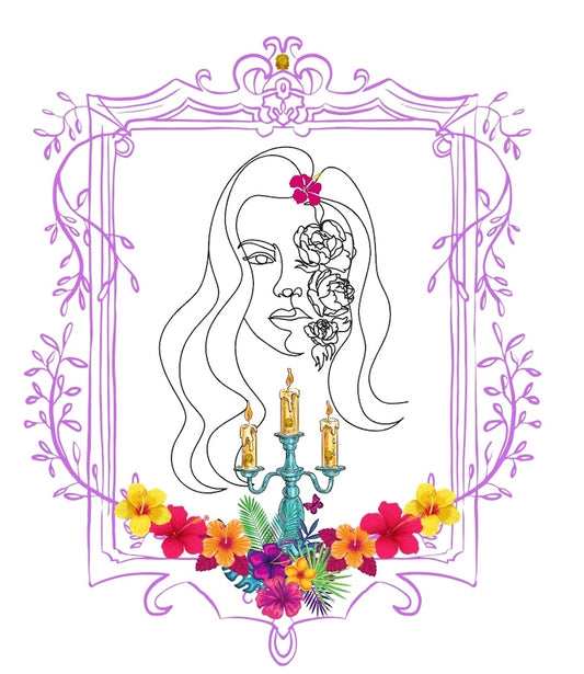 Violet Macaron Taper