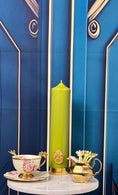 Load image into Gallery viewer, Olive Green Pillar Candle
