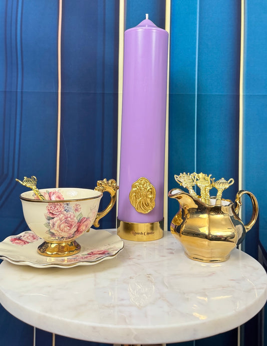 Lavender Pillar Candle
