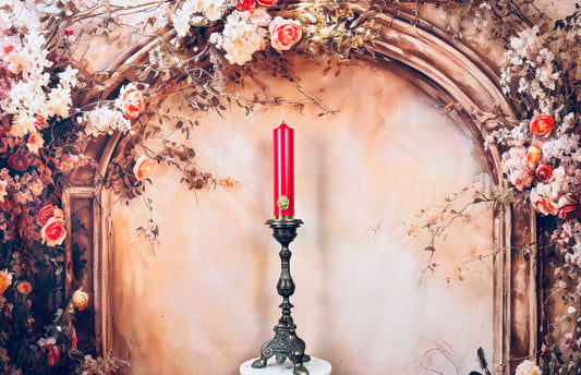 Rose Pillar Candle