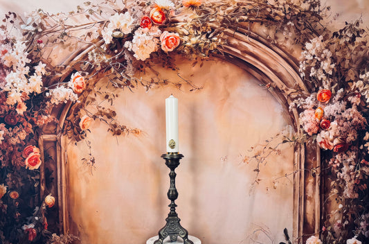 Cream Pillar Candle