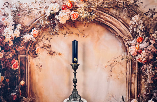 Blue Pillar Candle