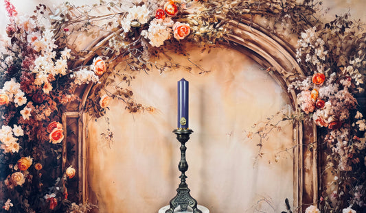 Violet Pillar Candle
