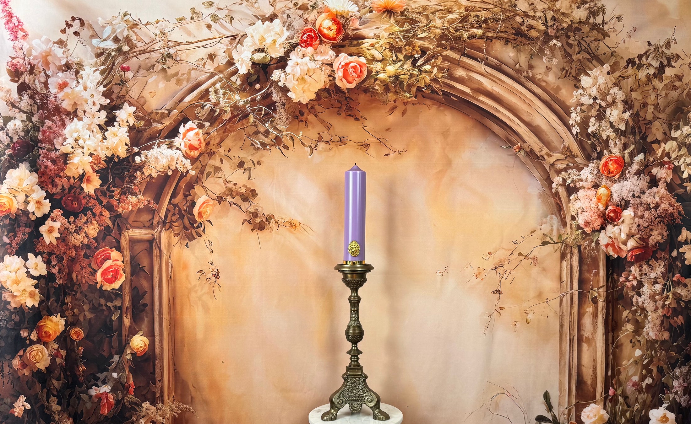 Lavender Pillar Candle