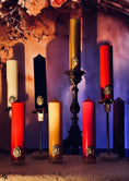 Load image into Gallery viewer, Black Pillar Candle
