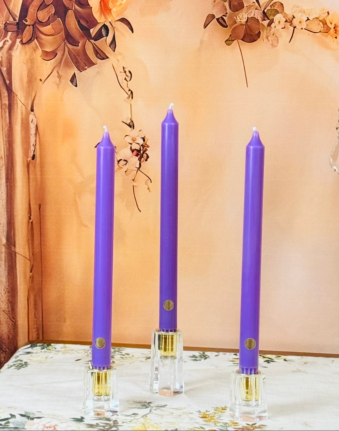Lavender Macaron Taper