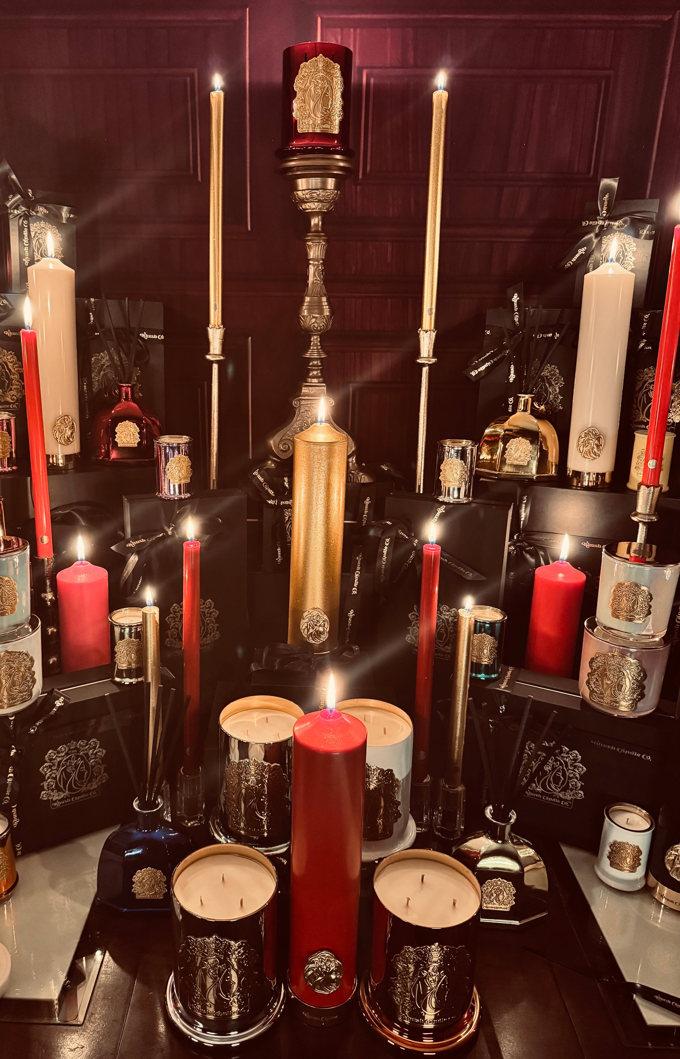 Black Pillar Candle