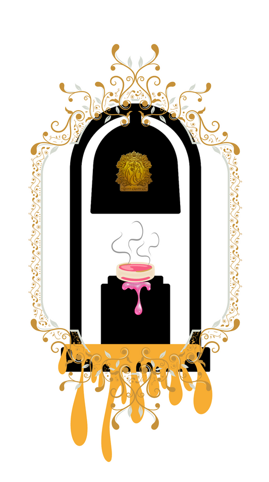 バラの花びらのシールフォンデュ