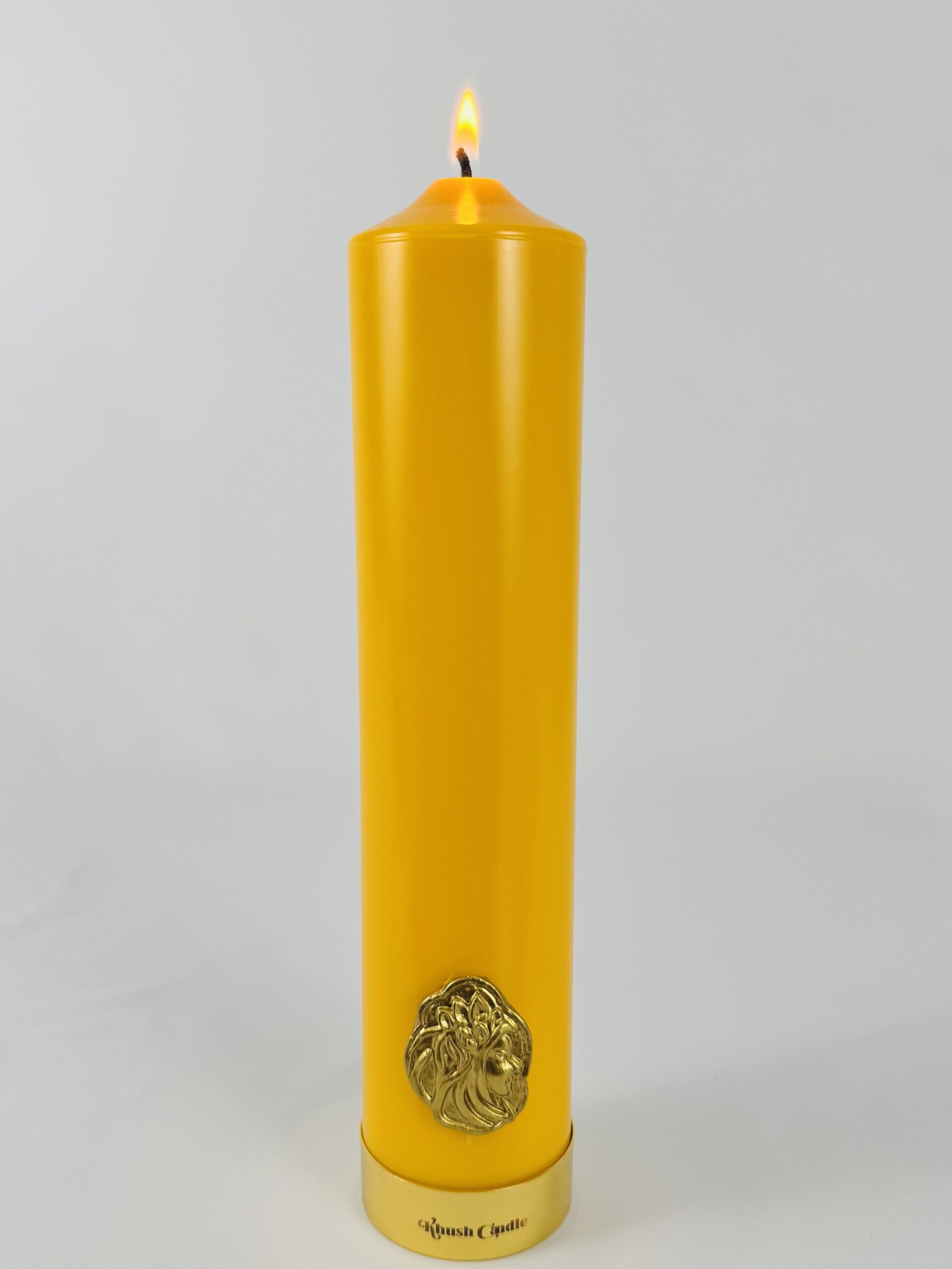 Yellow Pillar Candle